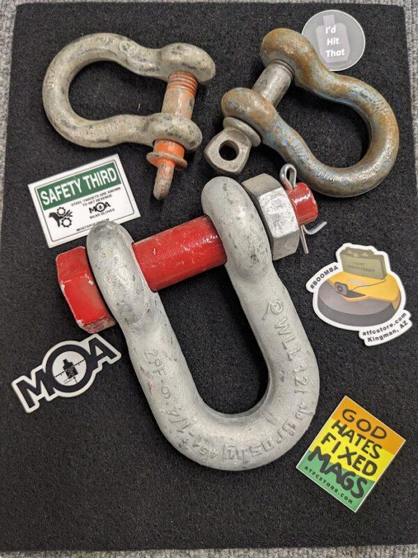 12T Crosby Bolt Type Chain Steel Shackle - Image 2